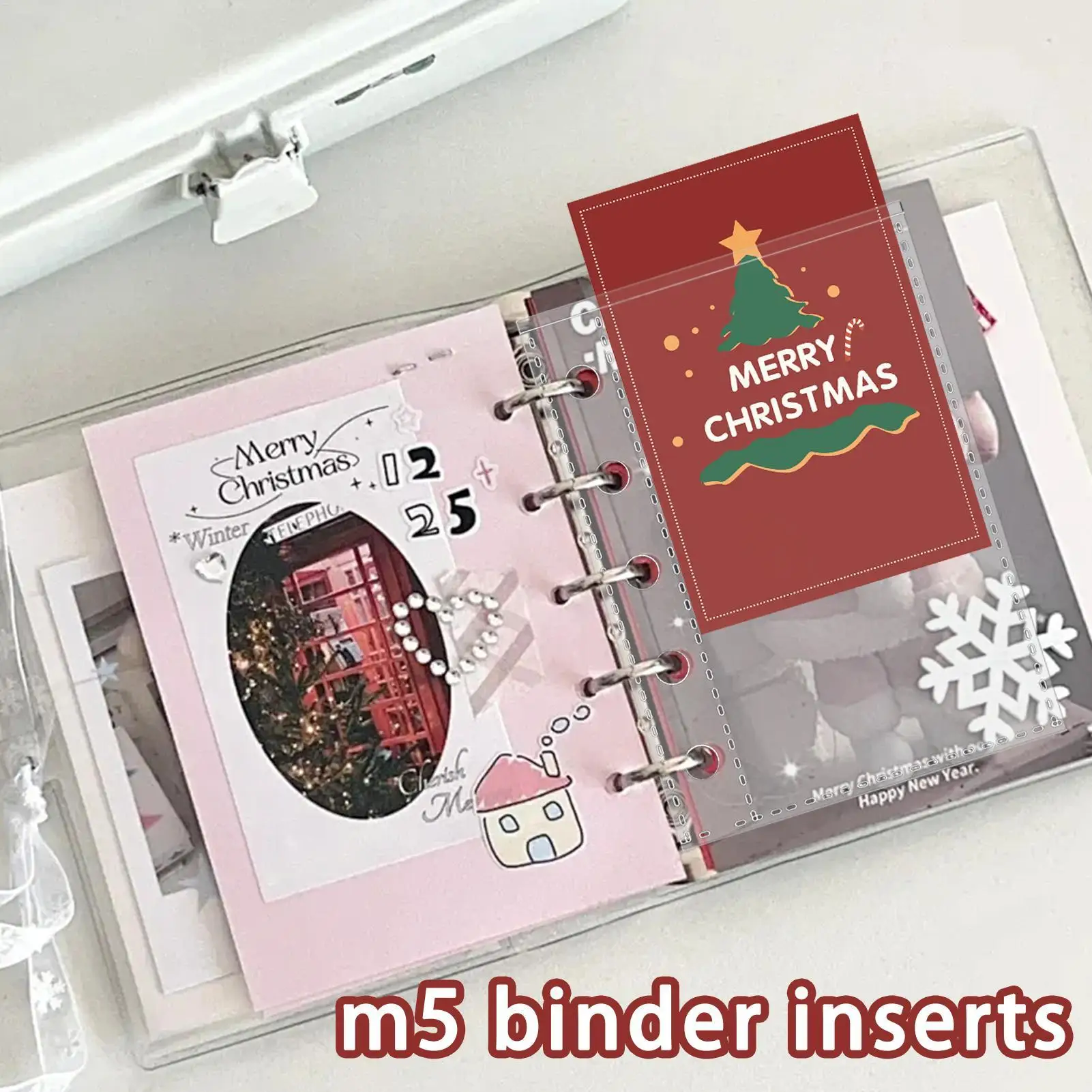 

10 шт., мини-карман для папок M5, прозрачные пакеты для папок, без молнии, бюджетные конверты для папок, верхние открытые рукава, защитные пленки для страниц