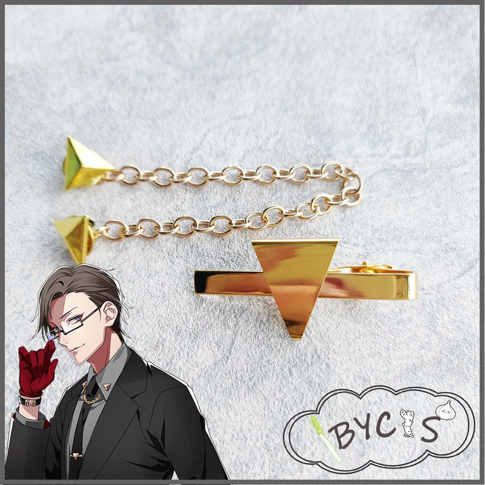 Hypnosis Mic -Division Rap Battle Iruma Juto Cos Necke Chain Tie Clips Halloween Costume Anime Prop Jewelry Accessories