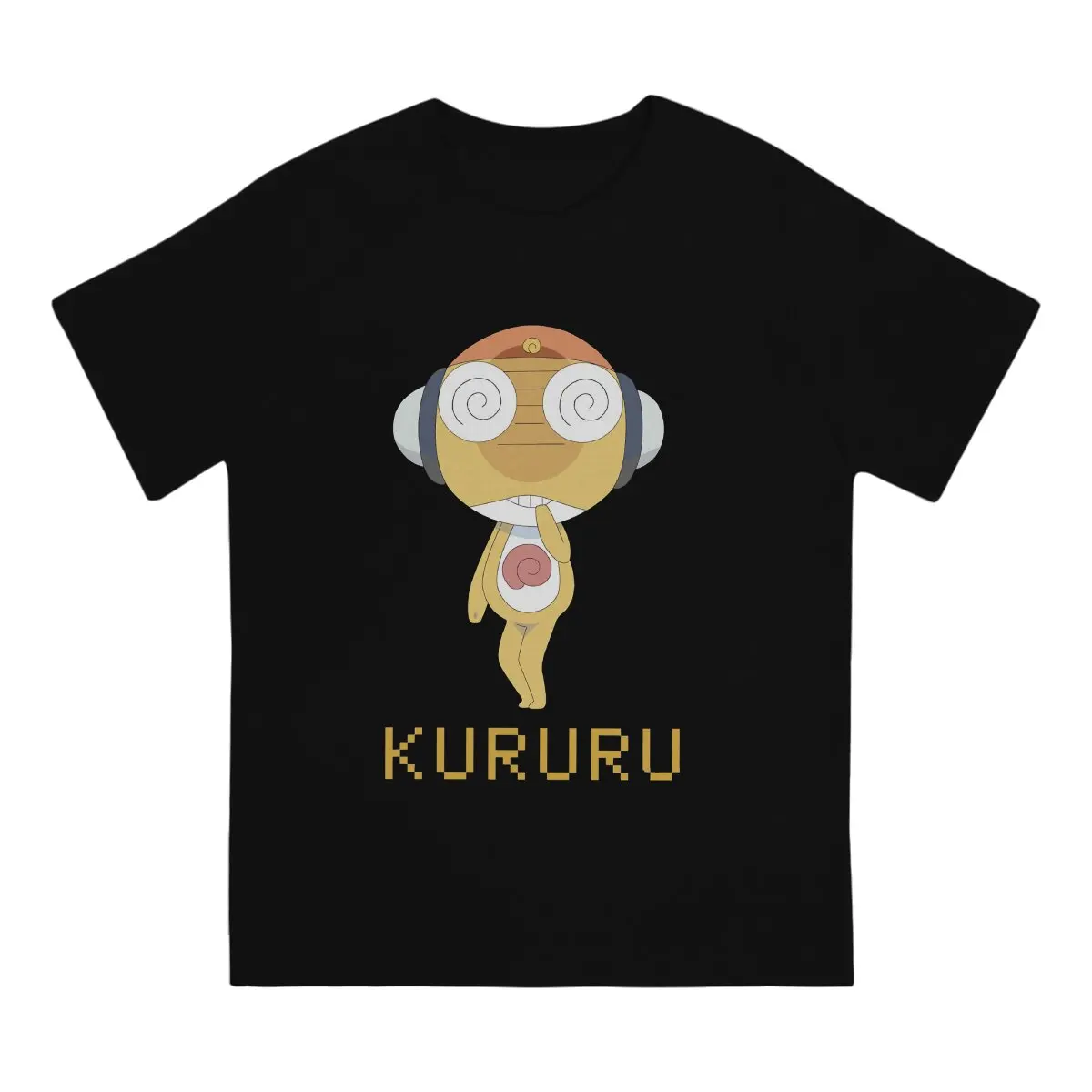 Sergeant Major Kururu Reporting T Shirt for Men Cotton Funny T-Shirts Round Collar Sgt Frog Keroro Gunso Cartoon Anime Tee Short