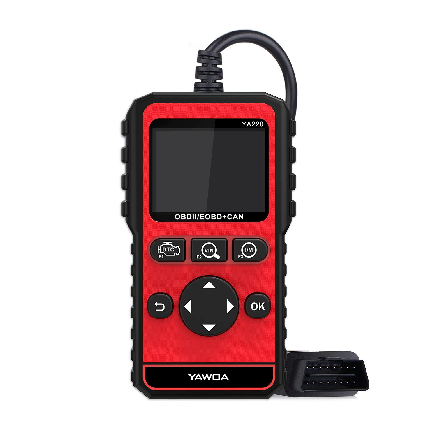 توفر قارئ الرمز OBDII/EOBD YA220 لغة كاملة ومتانة عالية ووظائف تشخيص TFT LCD مقاس 2.4 بوصة تدعم متعددة #3