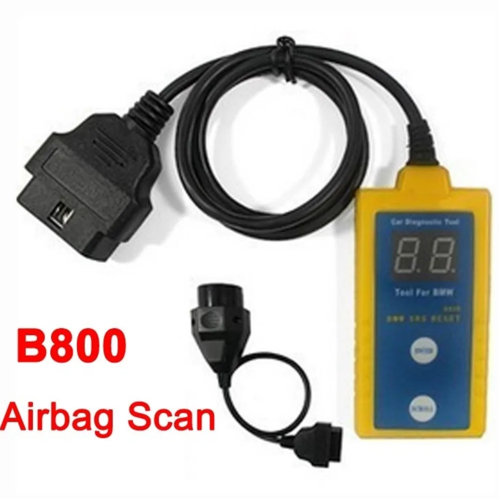 B800 SRS Scanner & Resetter Tool For BM Fit E36 E46 E34 E38 E39 Z3 Z4 X5 B800 Airbag SRS Reset Scanner OBD Diagnostic Tool B800