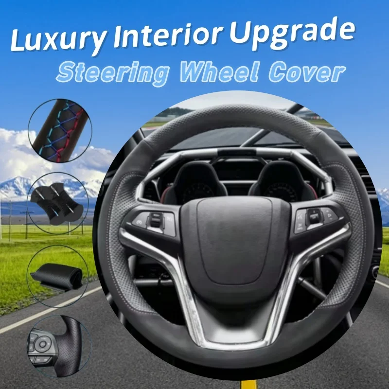 Funda de Volante Personalizada de Cuero Suave para Chevrolet Malibu Volt 2011 2012 2013 2014 2015