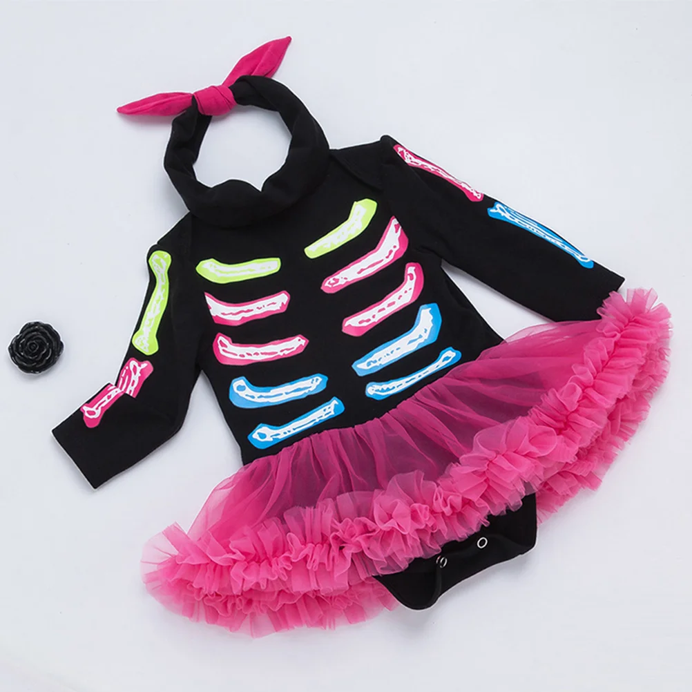 Headband Black Festival Dress Halloween Baby Clothes Girl Outfit Skirt Newborn Costume