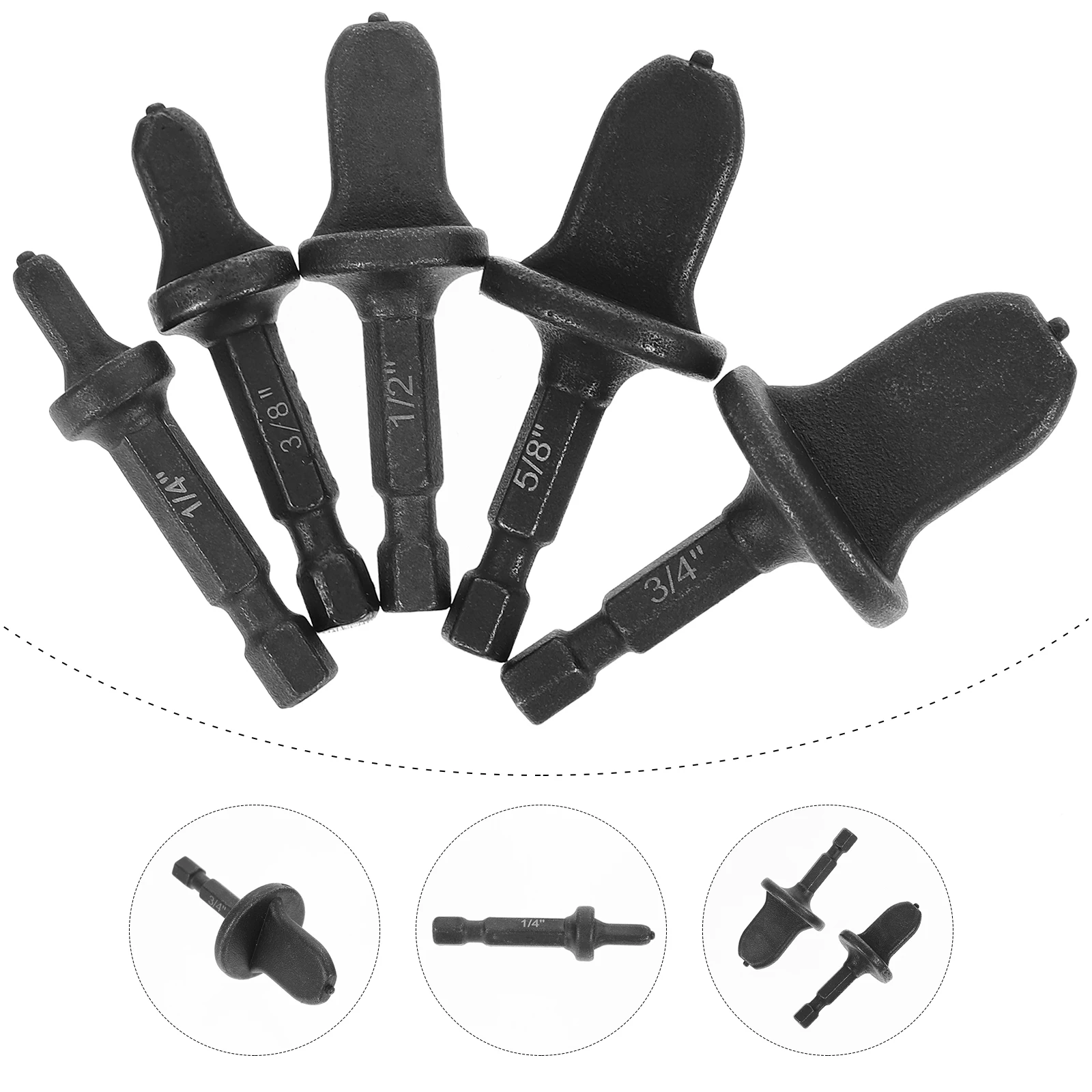 

5 pcs Copper Tube Expander Flaring Tool Kit Household Repairing Accessories Refrigeration Maintenance Hand Drill Expanders