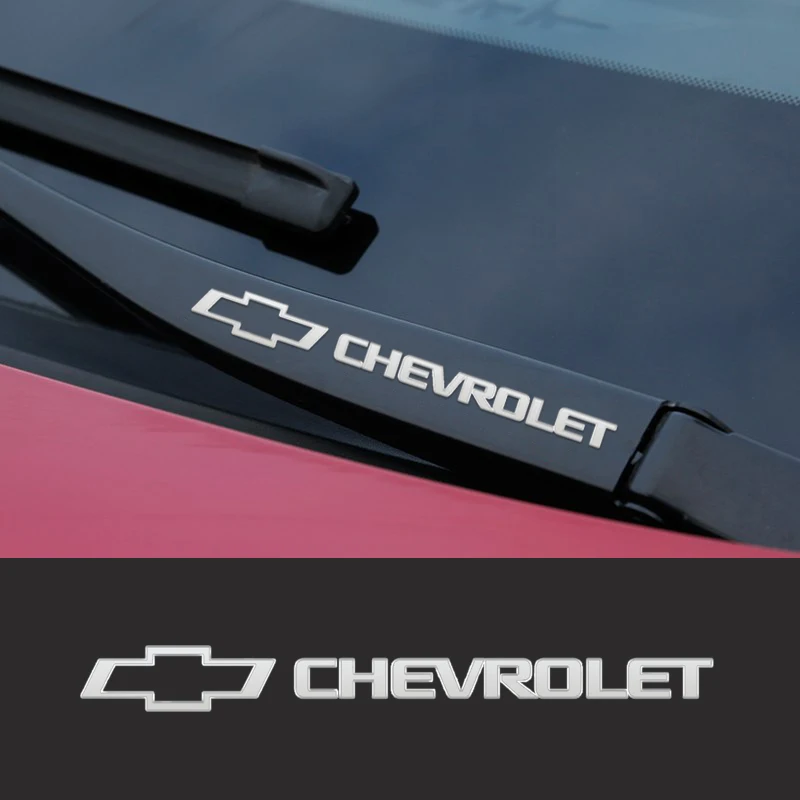 Metal Car Window Wiper Stickers Emblem For Chevrolet Cruze Aveo Captiva Lacetti accessories