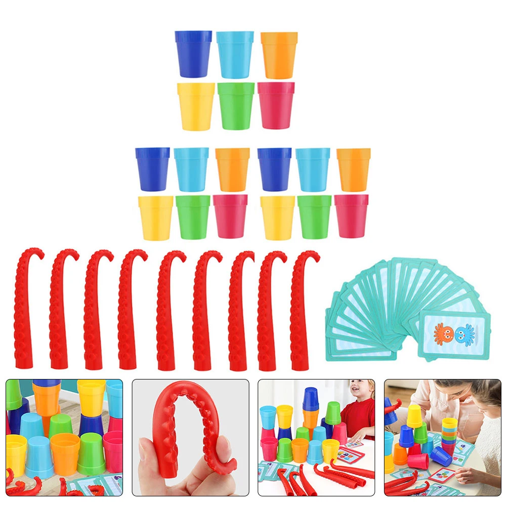 

Interactive Board Game Baby Stacking Toys Cup Funny Sports Cups Balance Kids Paper for Toddler Early Learning Sorting