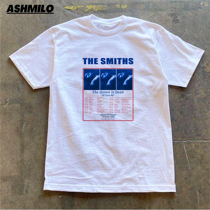 The Smiths T-Shirt Tops Tees Retro Women Pop Indie Punk Rock Band Morrissey Summer T Shirt Casual Shirt Short Sleeve T-Shirt