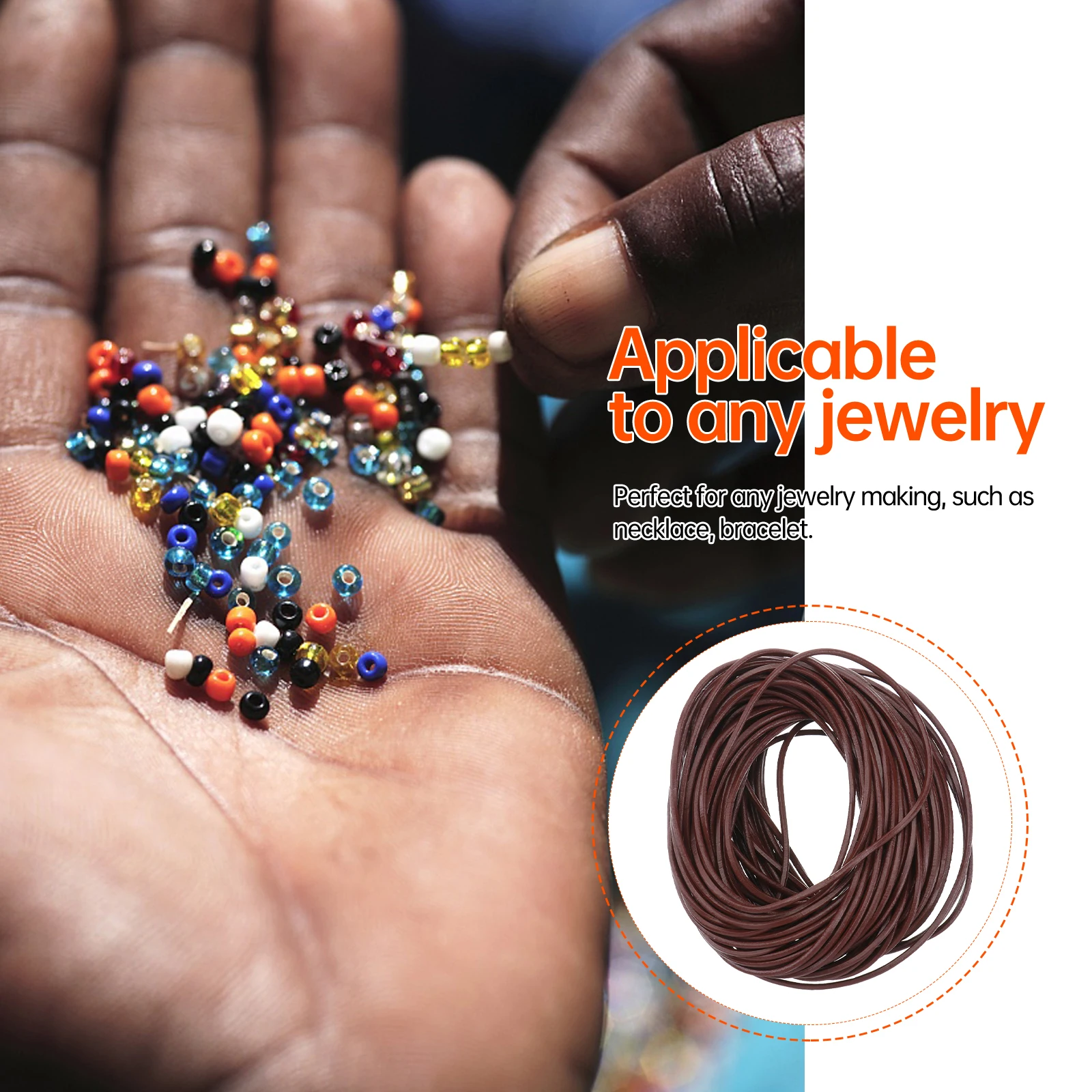

Beaded Wire Cord for Bracelets Necklaces DIY Material Accessories Handmade Jewelry Beads Craft Projects