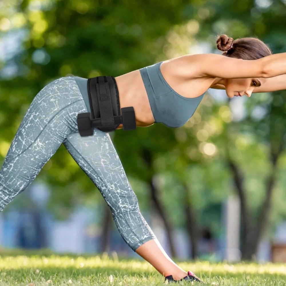 Non-Slip Grip Hip Thrust Belt Easy to Use Adjustable Weightlifting Strap Stronger Load-Bearing Safety Heavy-Duty Dumbbell Band