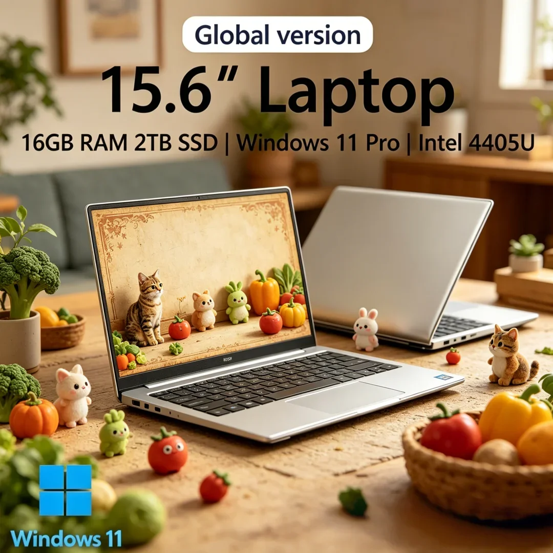 2026 Seraphic Petite‑Form Laptop 15.6 16GB RAM 2TB SSD Intel 4405U Voguish Gaming PC 1920*1080 Display Pristine Office Study
