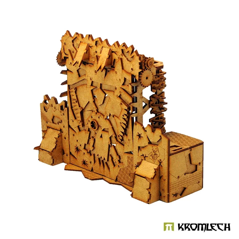 ORKS TERRAIN, ORC STRONGHOLD GATE, miniatures de paysages de jeu de guerre, figurine, scénique, bases, RPG, TRPG, Pathfinder, Infinity, Gamemat