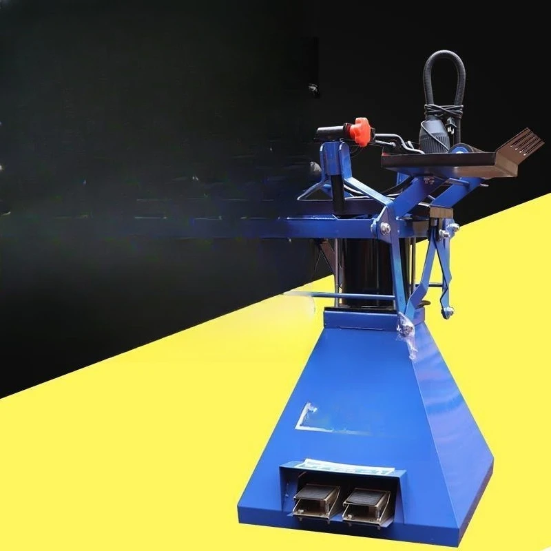 Pneumatic tire expander, foot-operated automobile tire expander, tire repair machine, auto maintenance tool,