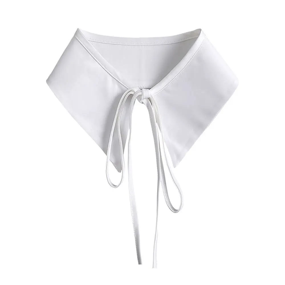 

Fashion Cotton Shirt Fake Collar Detachable Vintage Lapel Women Classic Blouse False Collar
