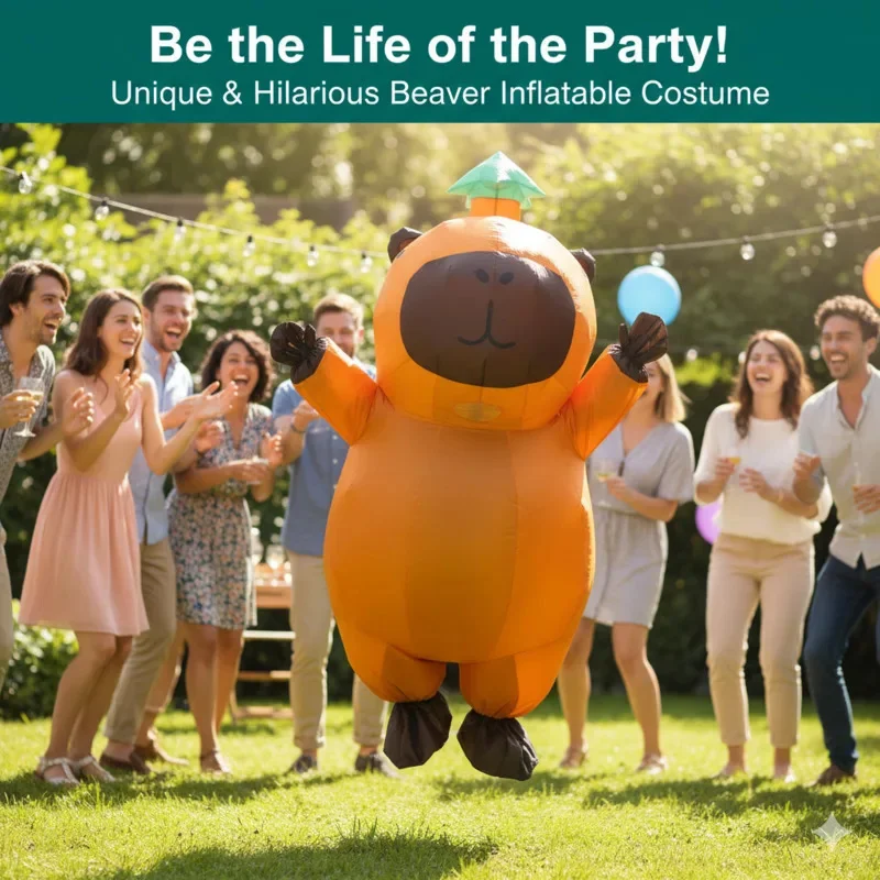 

Capybara Cosplay Suit Costume Funny Christmas Inflatable Blow Up Halloween Novelty Water Pig Animal Outfit Party Inflatable New