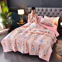 Quilted Spring Summer Quilt Queen Size Soft Comfortable Quilts Machine Washable Single Double Blanket for Bed Comforter 150x200