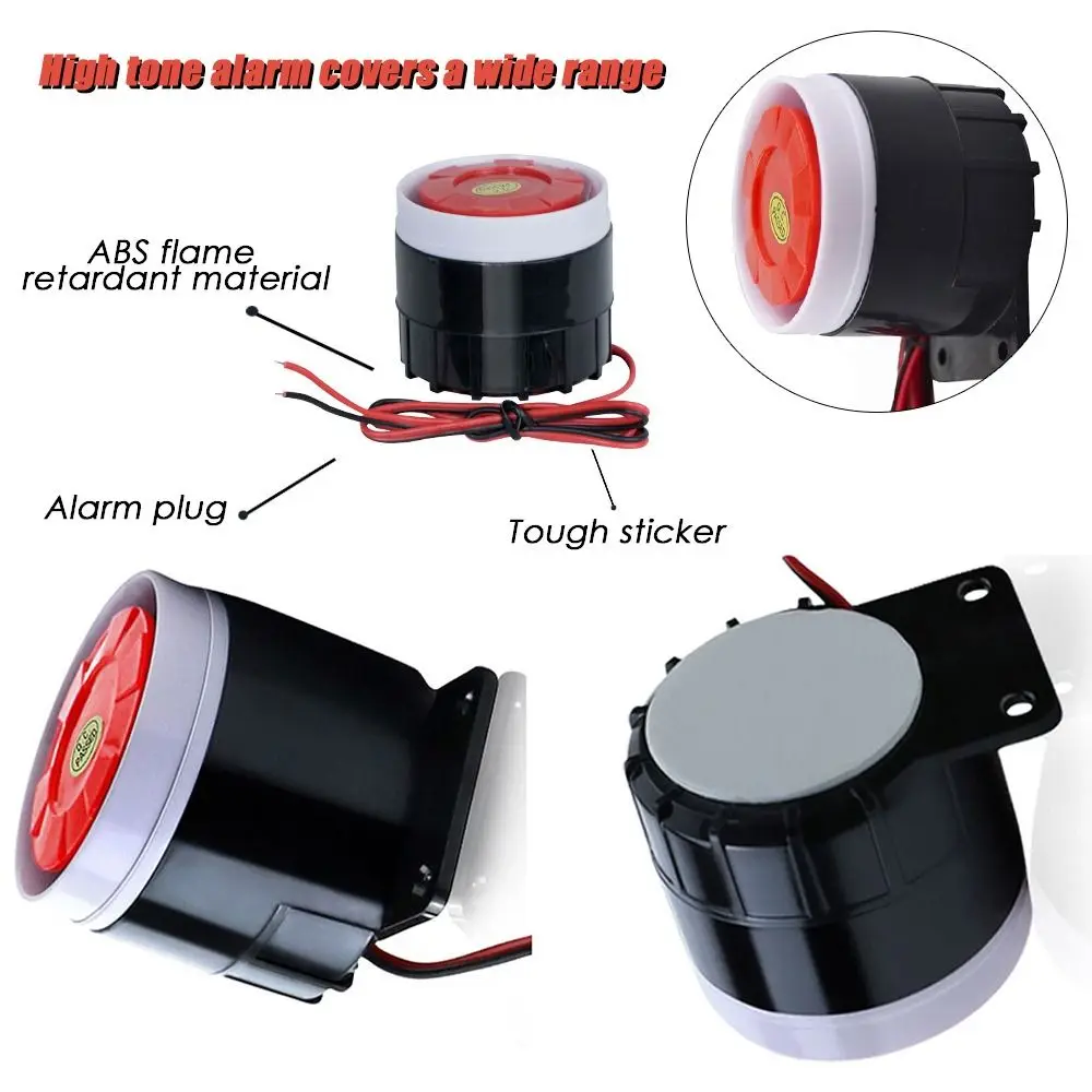 12V 24V 220V Anti-theft Horn Warning Device High Decibel Sound Without Light Light Alarm Explosion Buzzer