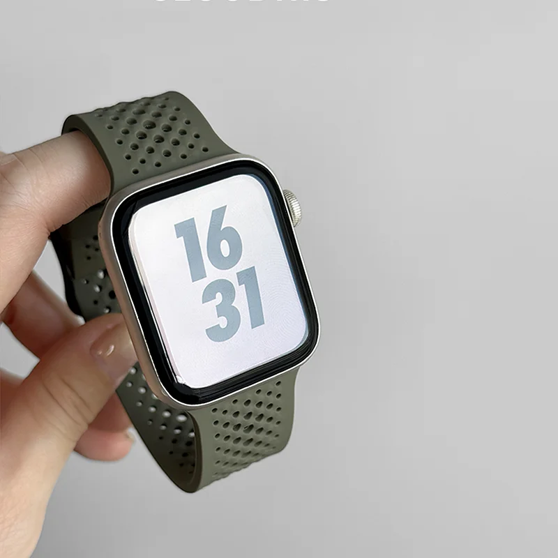 애플워치용 새로운 스포츠 스트랩 11 밴드 46mm 42mm 44mm 49mm 41mm 45mm 실리콘 팔찌 시리즈 11-10 8 9 7 SE 3 6 5 4 울트라 2 3