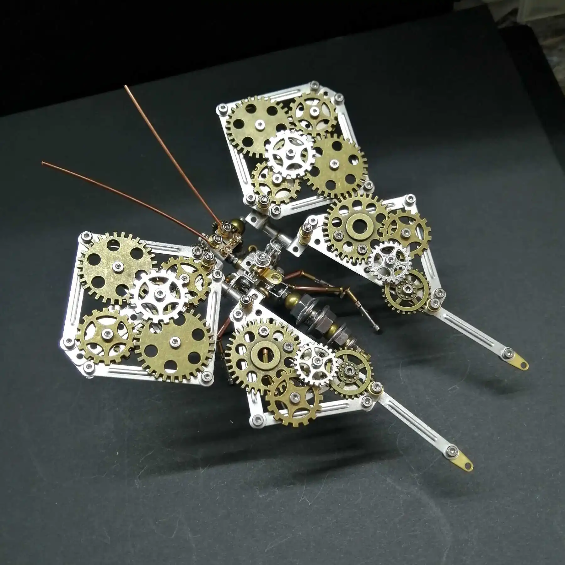 DIY Phoenix Butterfly Cyberpunk Mechanical Insects Metal Assembly Model Kit 3D Puzzle Handmade Toys for Adults Kids Gift