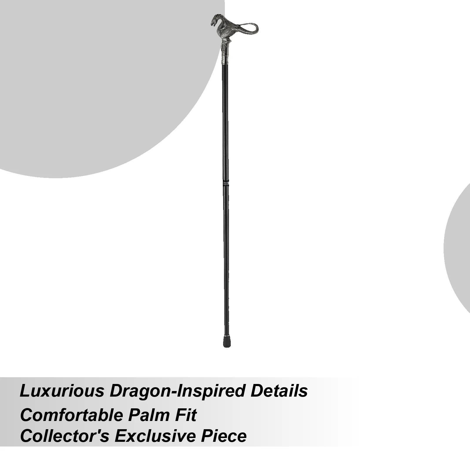 

Decorative Canes For Men Walking Stick 36.6in Double Knob Luxury Mobility Aid For Travel Gentleman Role Playing Indoor Outdoor