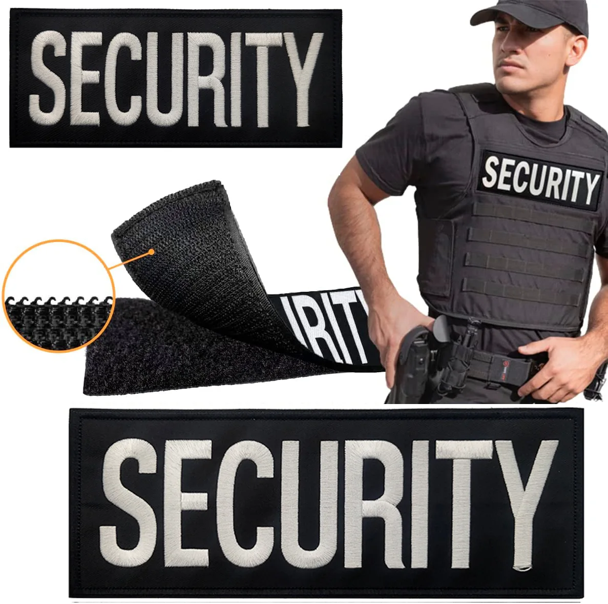 Security Enforcement Agent Embroideried Patches SHERIFF Applique Uniform Vest Patches