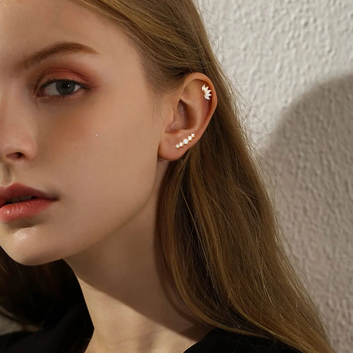 أقراط مرصعة بالحيوانات للنساء ، برغي الظهر ، قوانغدونغ ، العصرية ، تخفيض السعر ، البيع #4