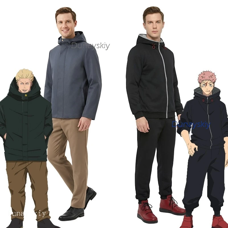 

Магазин NebulaCloak: Костюм для косплея по аниме JJK (Кинджи Хакару, Юдзи Итадори), мужской, для Хэллоуина, ролевых игр, аксессуары для Комик-Кона