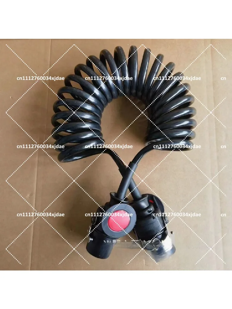 7 Pin ABS Spring Wire Assembly Trailer EBS Brake System Connection Cable for Truck Trailer