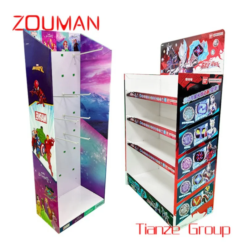 

Custom , Supermarket promotion gyro children's toy shelves Corrugated paper popular display car display stand