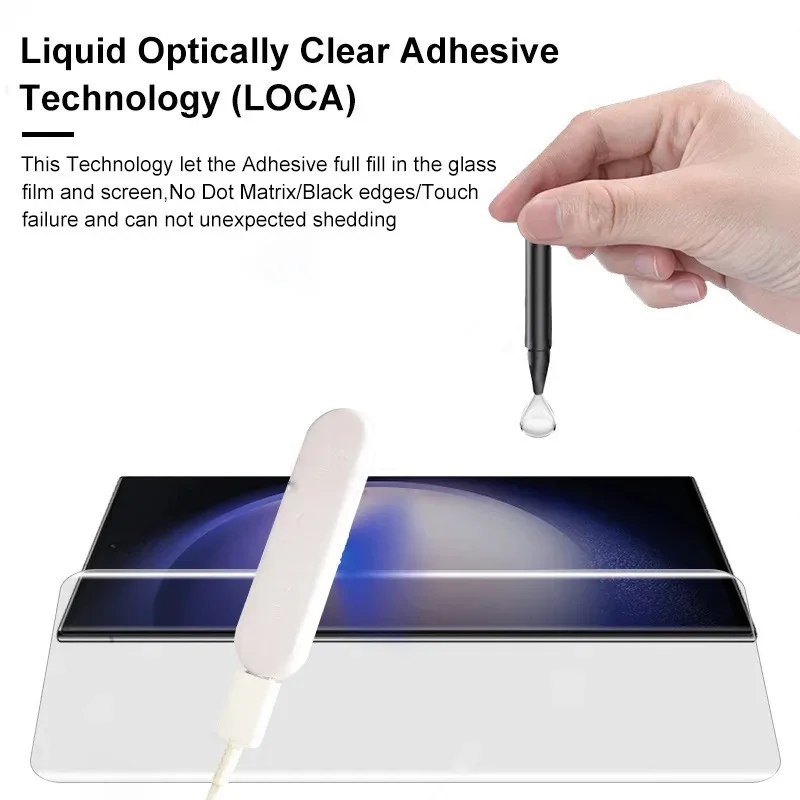 UV Tempered Glass For Xiaomi MI 12 11 13 Pro 14 Ultra 12X 12S Note 10 Lite Screen Protector MI 13 14 Liquid Glue Protective Film