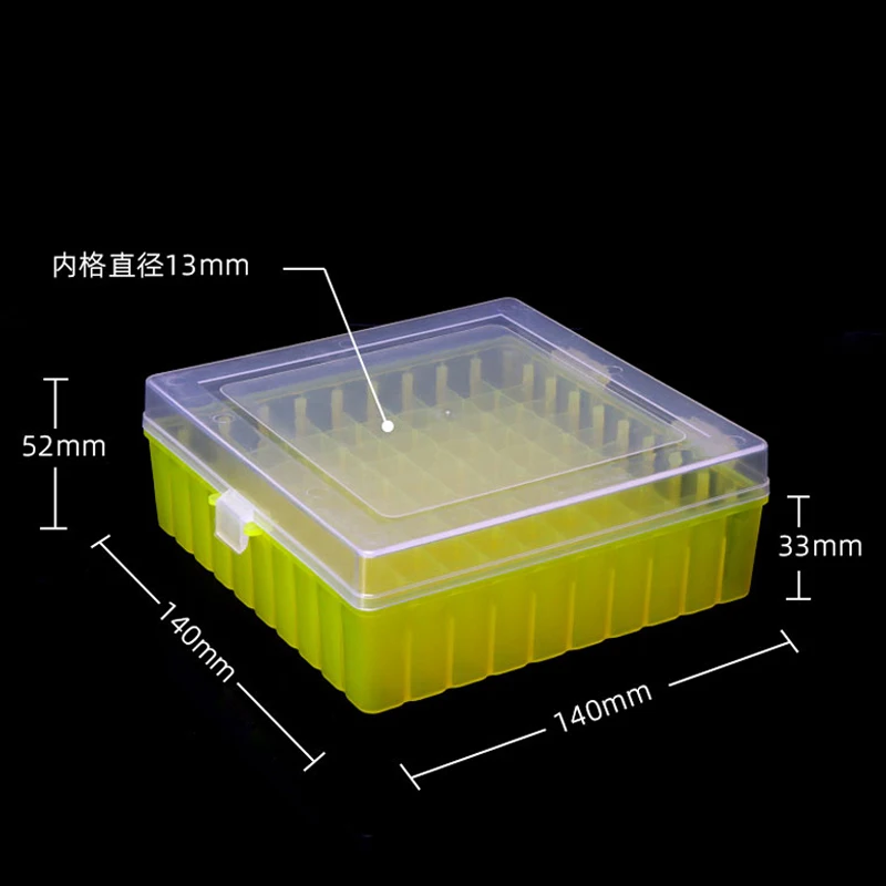 Plastic Test Tube Box buckle LAB Centrifuge Tube Storage Box Cryotube Boxes Portable Sample Frozen Tube Box For 1.5ml 1.8ml 2ml