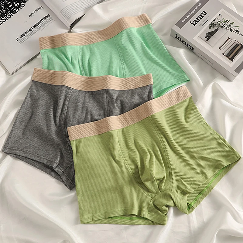 

Мужские трусы-боксеры из модала: дышащие, комфортные, с U-образным анатомическим мешочком, сексуальные, однотонные, со средней посадкой