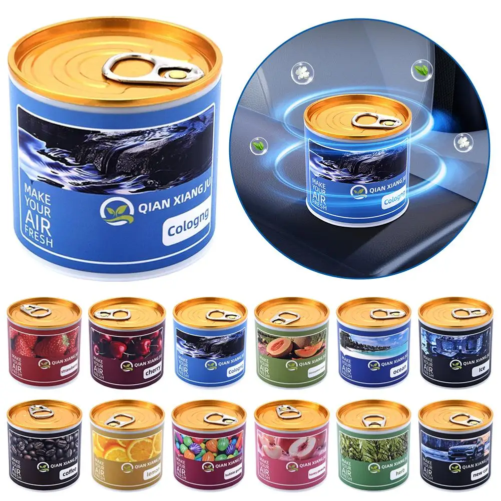 Car Solid Air Freshener Car Fragrance Alcohol-Free Formula  Lasting Scent Odor Eliminator For Vehicles & Rooms Aromatherapy