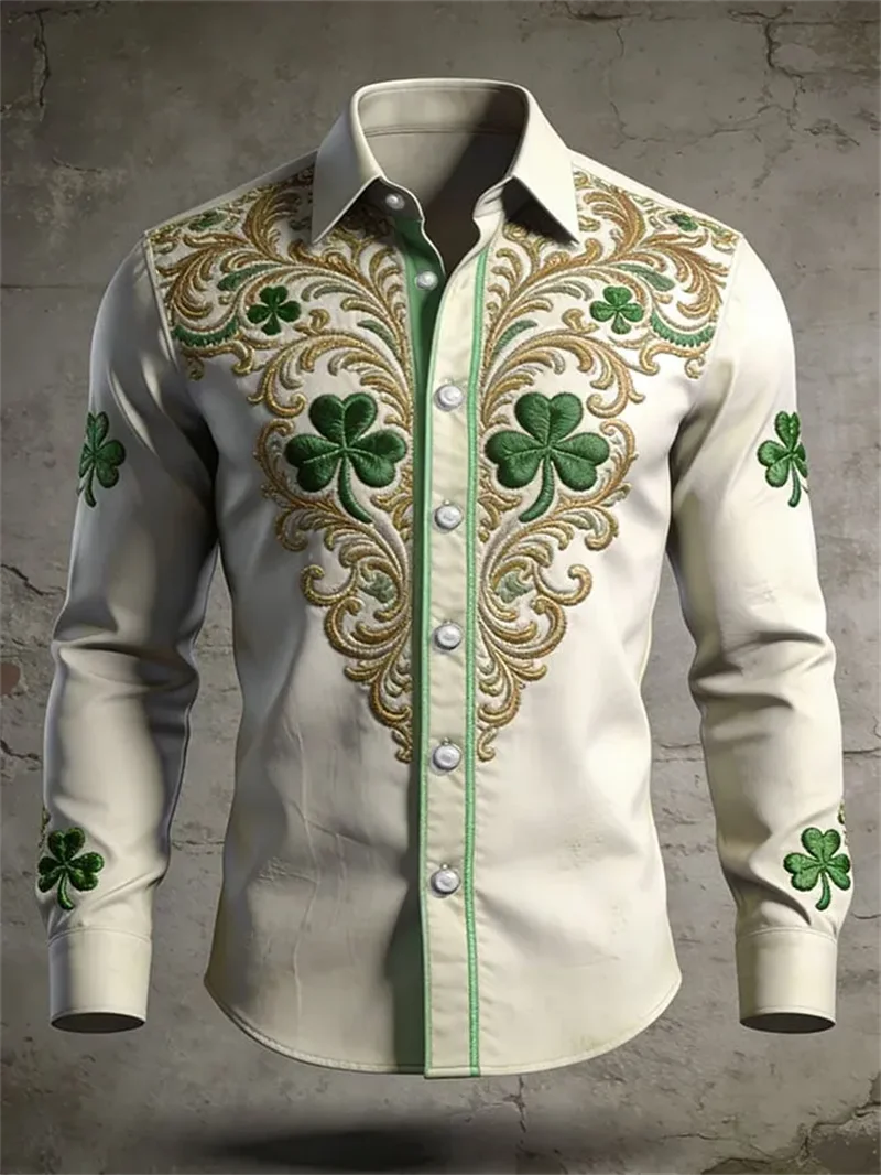 New Men's Long Sleeved Shirt w - 3D Printing Technology recension och pris
