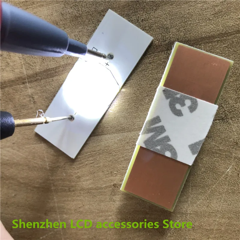 100 Pieces/lot 3V 6V LED Bulbs Diodes with Concave Lens for LED Backlight Strip Repair TV Hisense Changhong 100%NEW