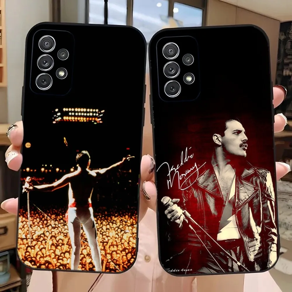 

Freddie Mercury Queen Phone Case For Samsung Galaxy A13,A21s,A22,A31,A32,A52,A53,A71,A80,A91 Soft Black Phone Cover