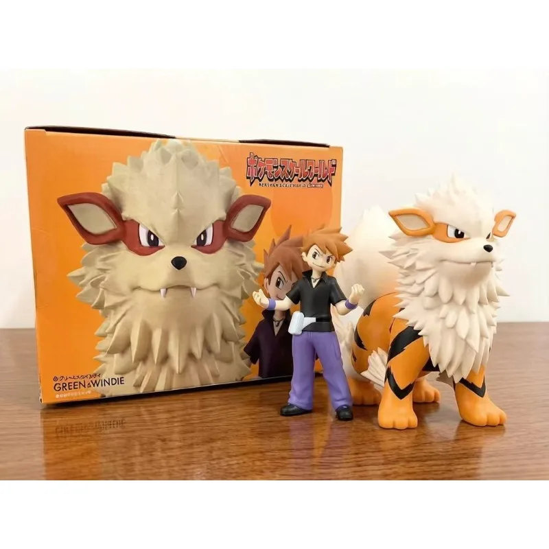 bandai-original-shokugan-pokemon-scale-world-kanto-region-green-arcanine-figurine-d'action-d'anime-jouets-cadeaux-pour-enfants-en-stock
