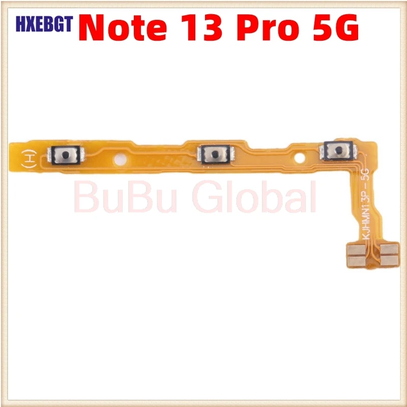 For Xiaomi Redmi Note 13 Pro Side Button Key Flex Cable Power + Volume Switch Flex Cable Replacement Parts