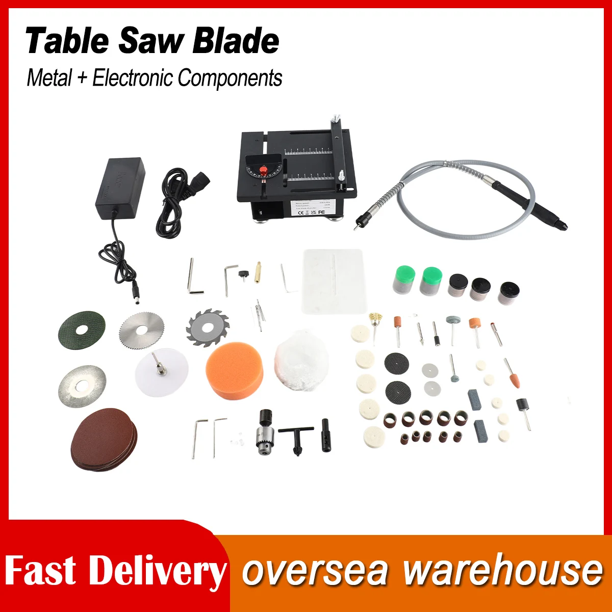 

100W Multi Functional Table Saw Mini Desktop Electric Saw Cutter Speed and Angle Adjustable Liftable Blade 16MM Cutting Depth