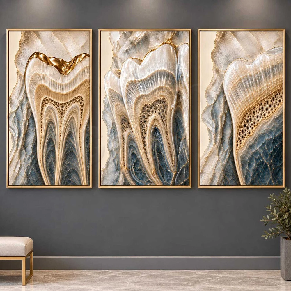 Dental art prints, dental anatomy art, gifts for orthodontists and dentists, clinic decor posters, gifts for dental graduates