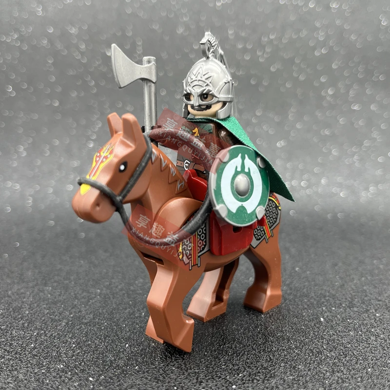 Bloques de construcción de personajes de película de caballería Medieval, mini figuras de acción, bloques de ensamblaje, regalos para niños