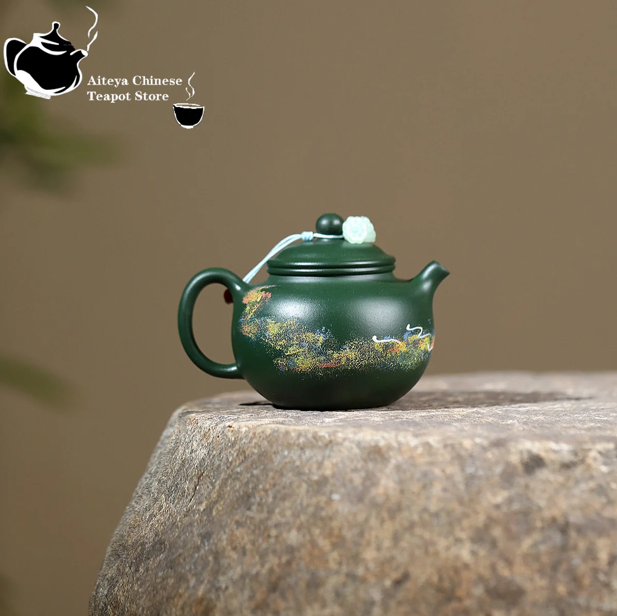 Yixing Yixing purple clay teapot, original ore, green clay, nine colors, deer claw zun teapot, Chinese Kung Fu tea set