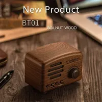 Mini Retro bluetooth speaker Portable Audio Wireless Cute Classic 5W Radio Computer Speaker 1200mAh Support TF card