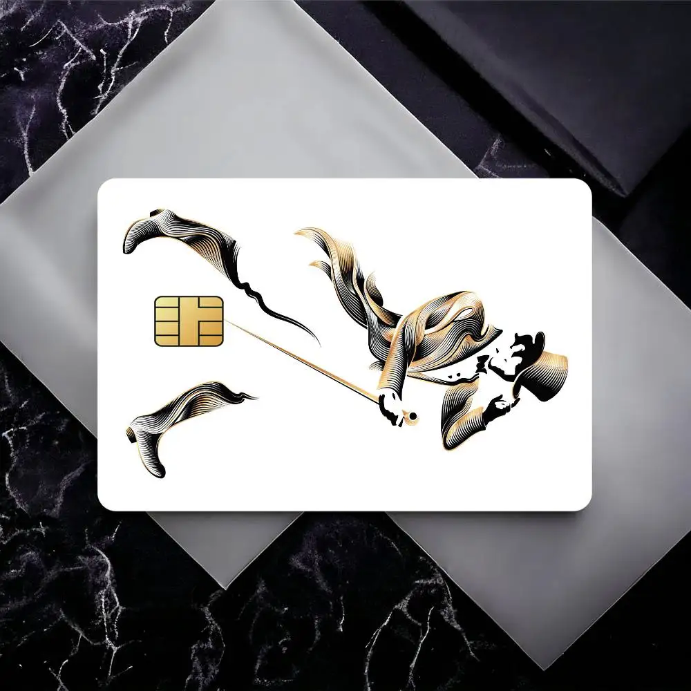 Fashion J-Johnnie Walker Credit Card Skin Stickers for Bank Card Bus Metro Card Sticker Waterproof Gift