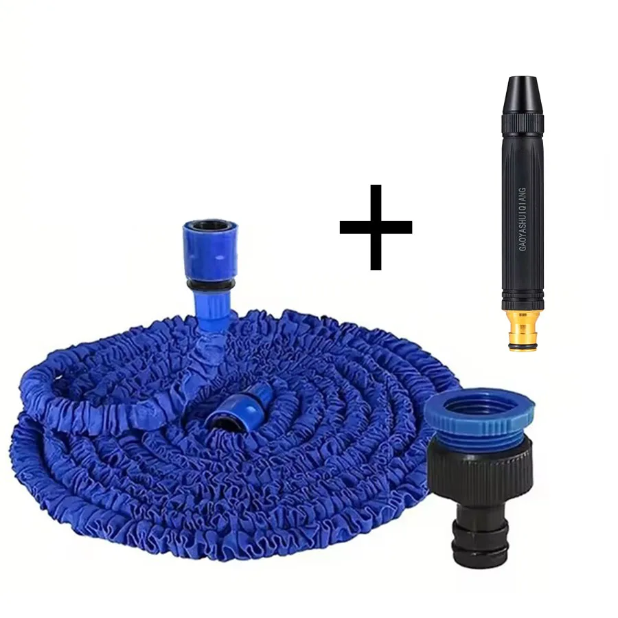 25FT-200FT Uitbreidbare Magische Slang Huis Tuin Watering Waterleidingen Hogedruk Wasstraat Schoonmaken Waterpistool Tuinieren Levert