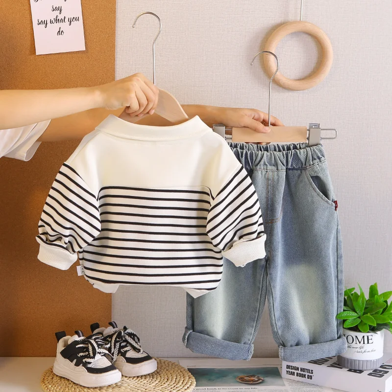

New Spring Autumn Baby Boys Clothes Suit Children Casual Long Sleeved T-Shirt Pants 2Pcs/Sets Infant Clothing Kids Tracksuits