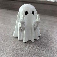 Halloween middle finger ghost resin craft ornaments gifts for friends