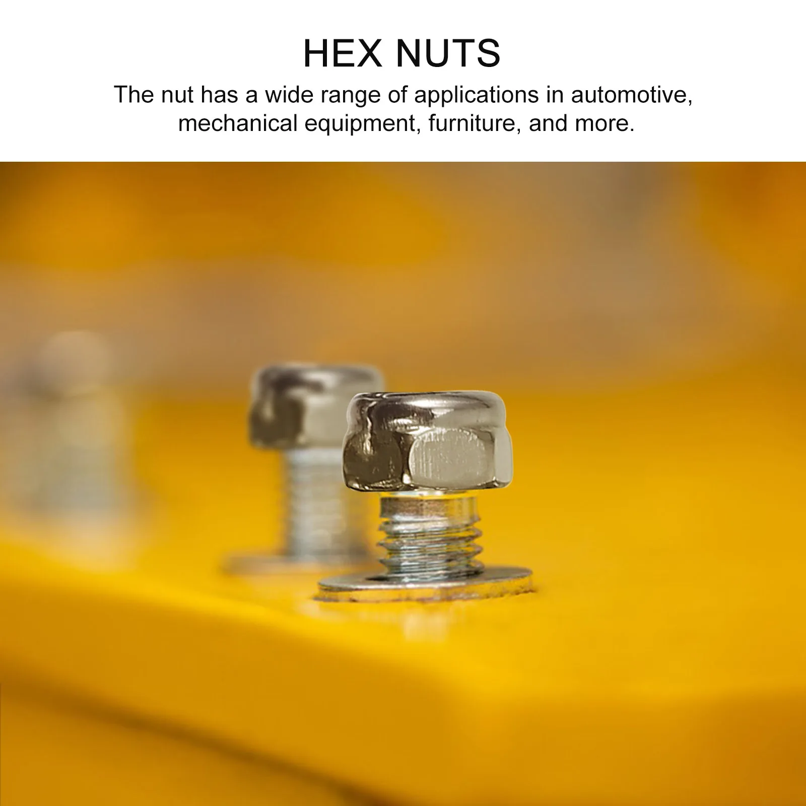 

100pcs M6 Anti-loose Locking Nuts 304 Stainless Steel Nylon Hex Nut for Machinery Electrical Hardware niture Fasteners