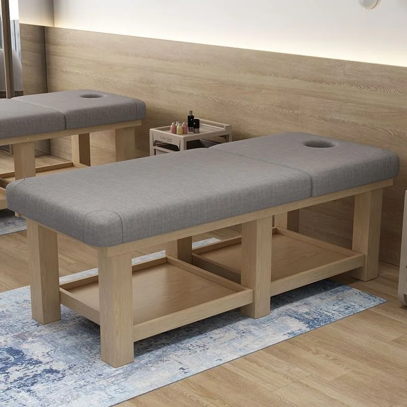 

Solid wood beauty bed Beauty salon Massage bed Physiotherapy bed Massage multi-functional ear picking with holes