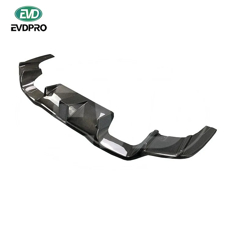 

DRY CARBON FIBER REAR DIFFUSER WITH LIGHT for 2016-2019 BMW F87 M2C