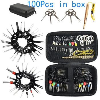 Automotive Plug Terminal Removal Tool Electrical Wire Crimp Split Connectors Pin Extractor Kit for Car Repair Keys Remove Pins